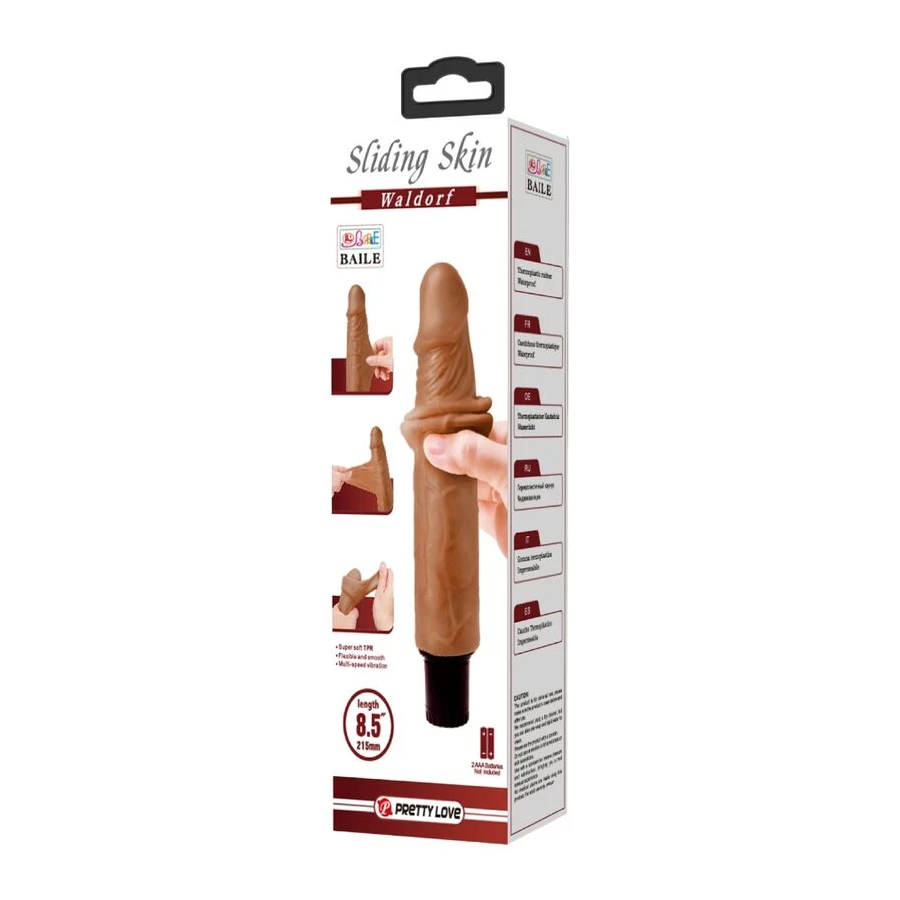 PRETTY LOVE - WALDORF VIBRATORE REALISTICO 18 CM -O- 4 CM